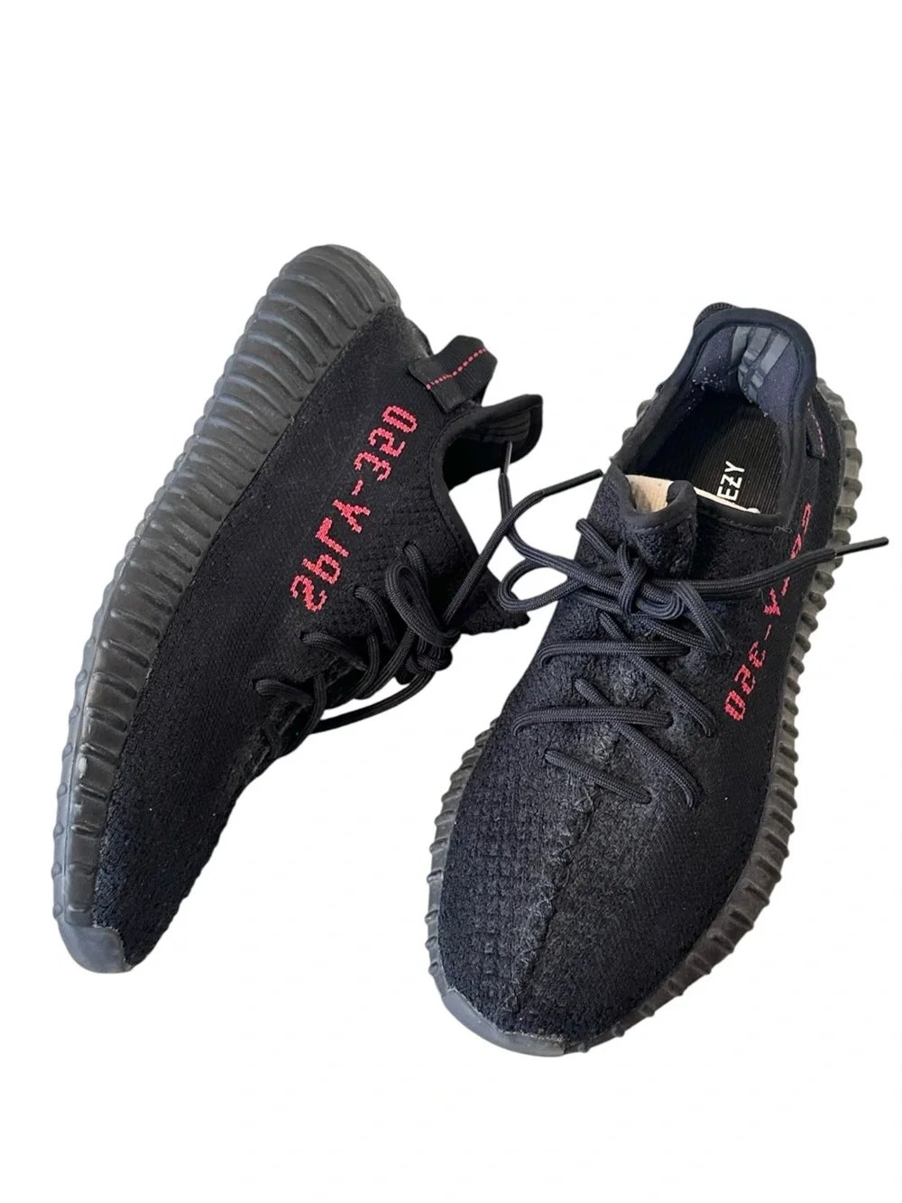 Yeezy Boost 350 V2 'Bred' Sneakers Red Black Size 9